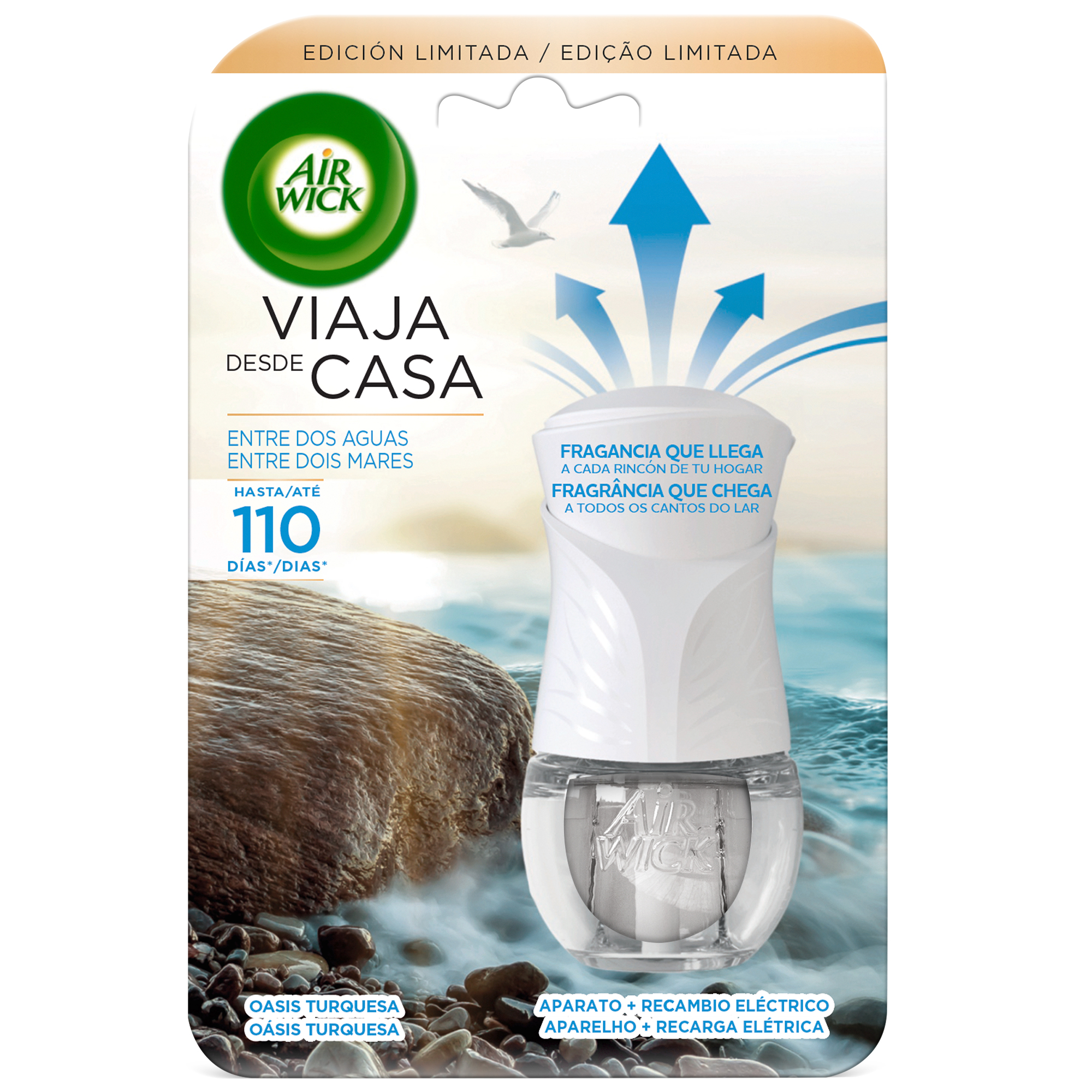 Air Wick Essentials Oils Ambientador Eléctrico Oasis Turquesa