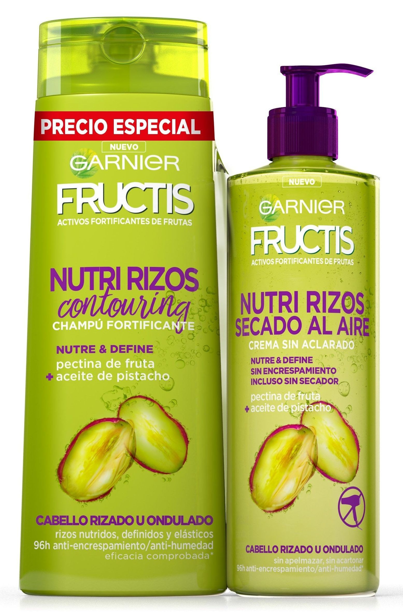 Garnier Fructis Nutri Rizos Champú y Crema de Peinado
