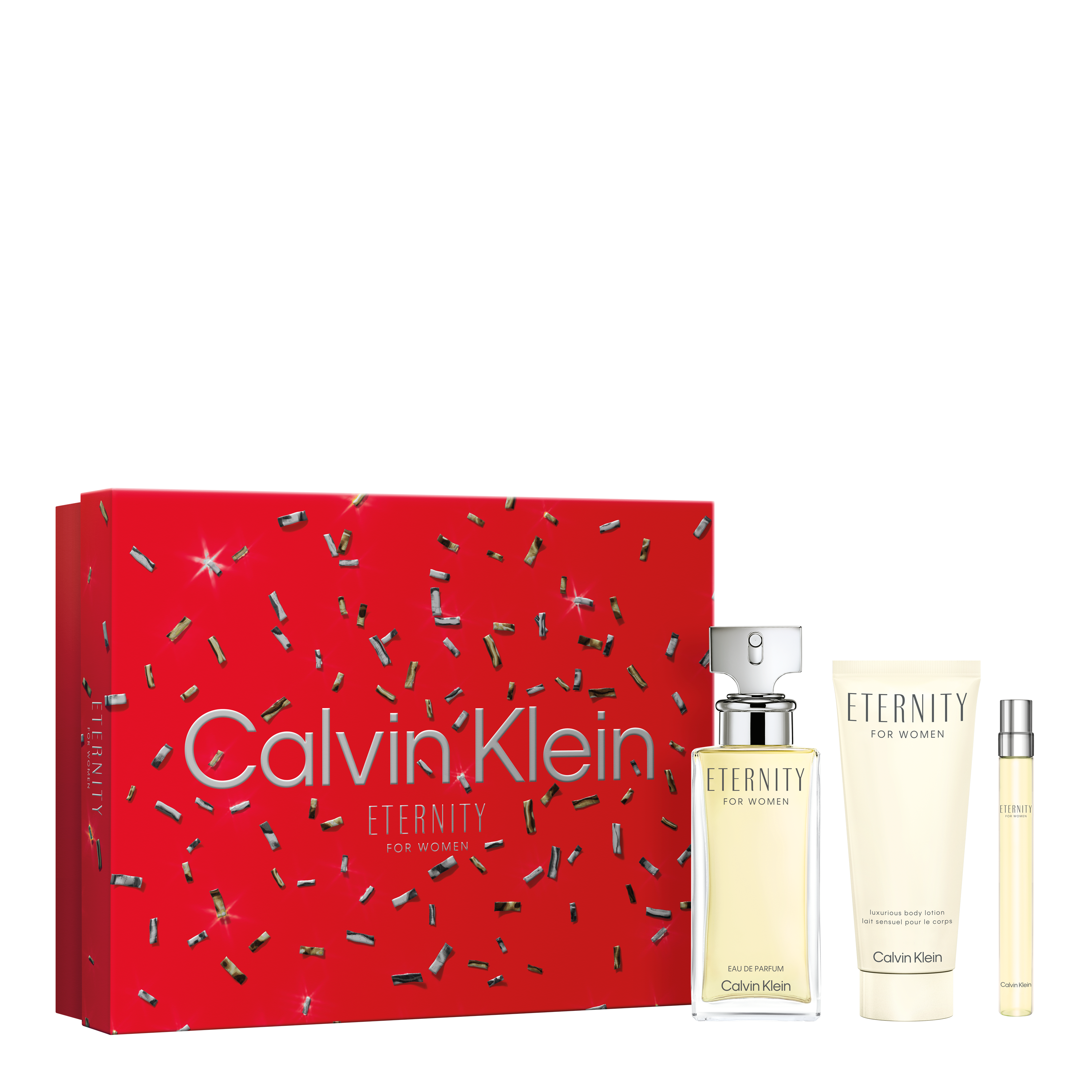 Calvin Klein Coffret cadeau de parfums, format voyage, 4 produits