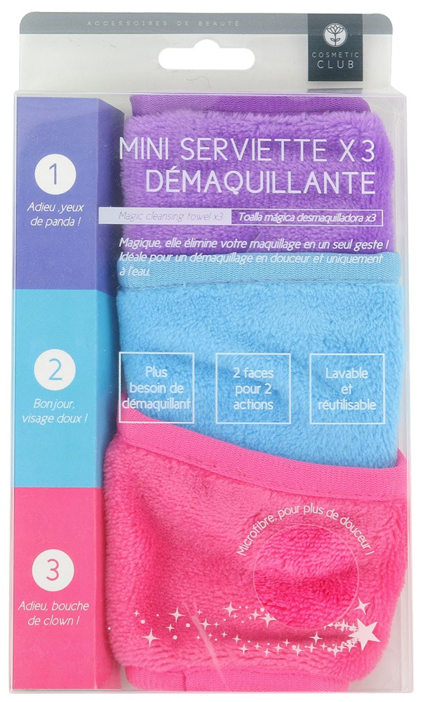 Achetez Serviette Démaquillante en microfibre Beauty Charm Make Up à 8.4€  seulement ✓ Livraison GRATUITE dès 49€