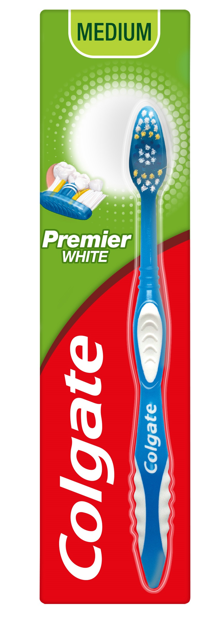 Premier Color Blanco cepillo para polvo de dientes medio 1 PZ by Varios