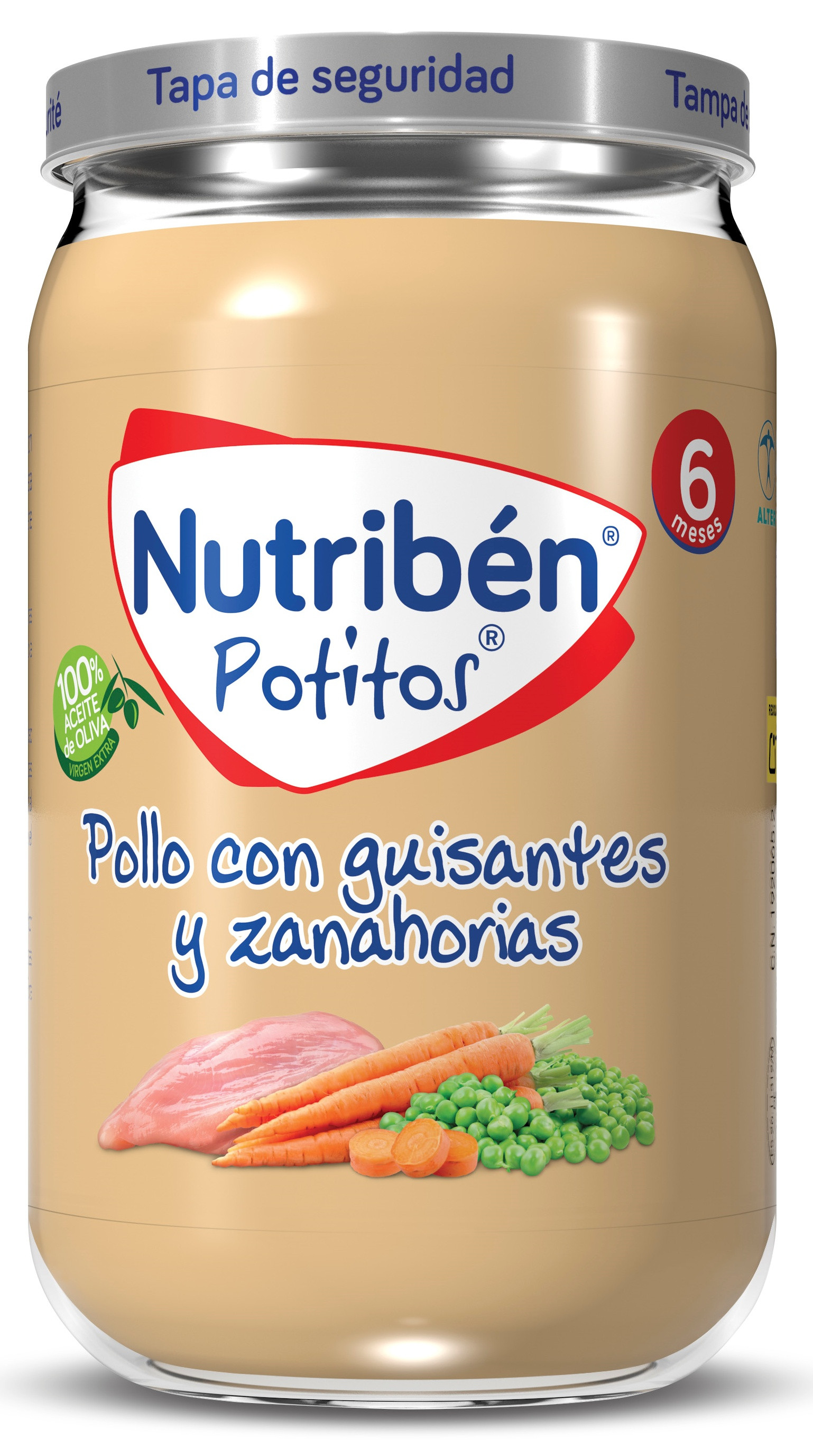 Nutriben Potito Inicio Pollo Con Guisantes Y Zanahoria