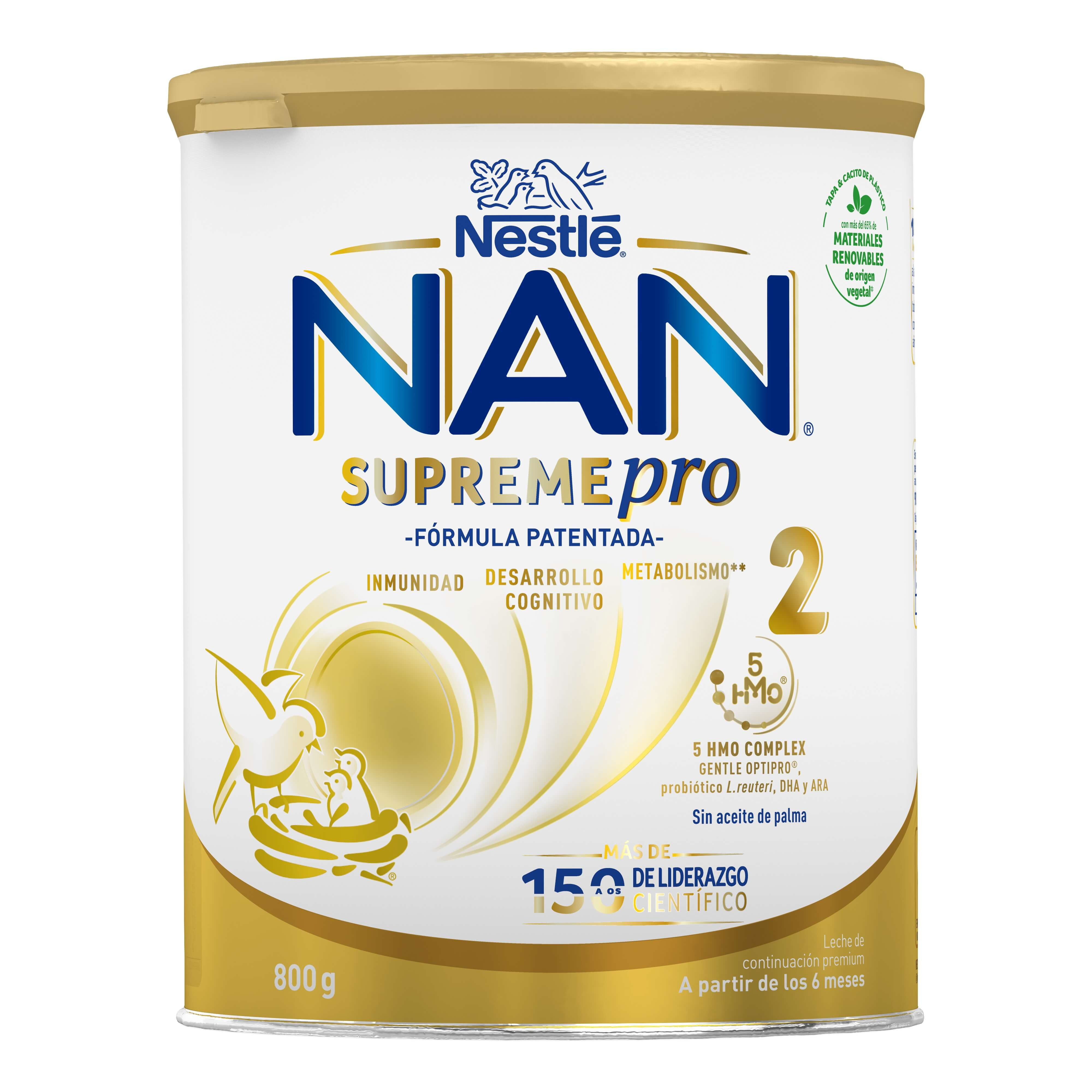 Nestlé Nidina 2- Leche de continuación en polvo para bebés a partir de los  6 meses. Bote de 800 gramos. : : Alimentación y bebidas