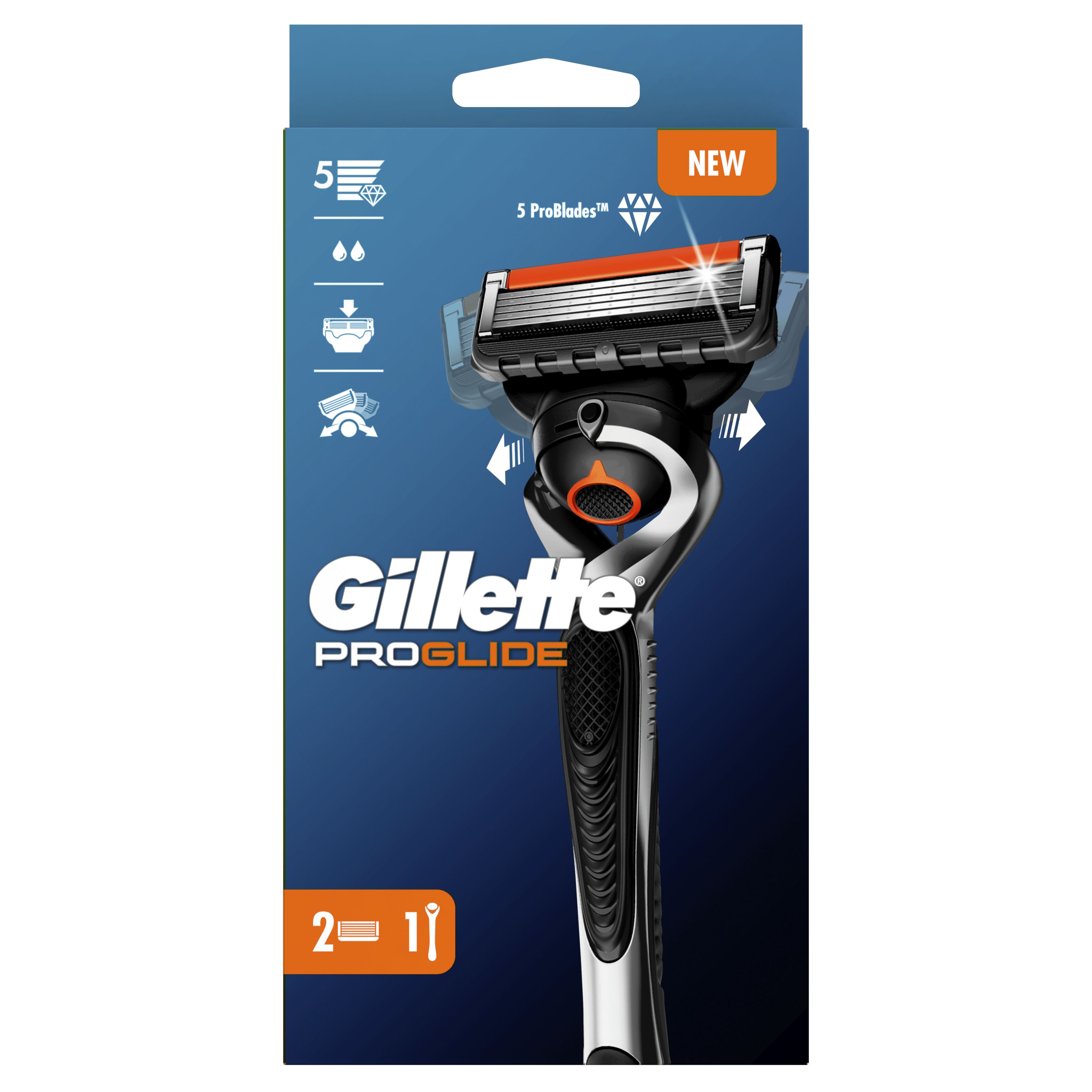 Recambios para cuchillas de afeitar manuales para hombres Gillette Fusion  ProGlide, 6 unidades, Proglide