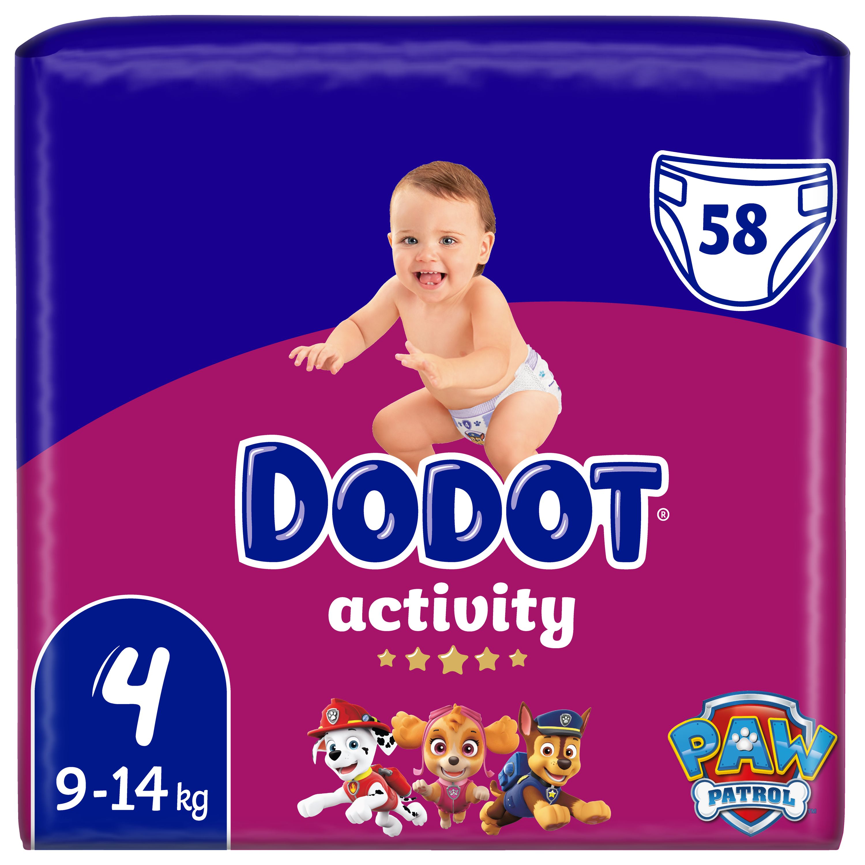 Dodot Pañales Protection Plus Activity, Talla 4, para Bebes de 9 a 14 kg -  48 Pañales : : Bebé