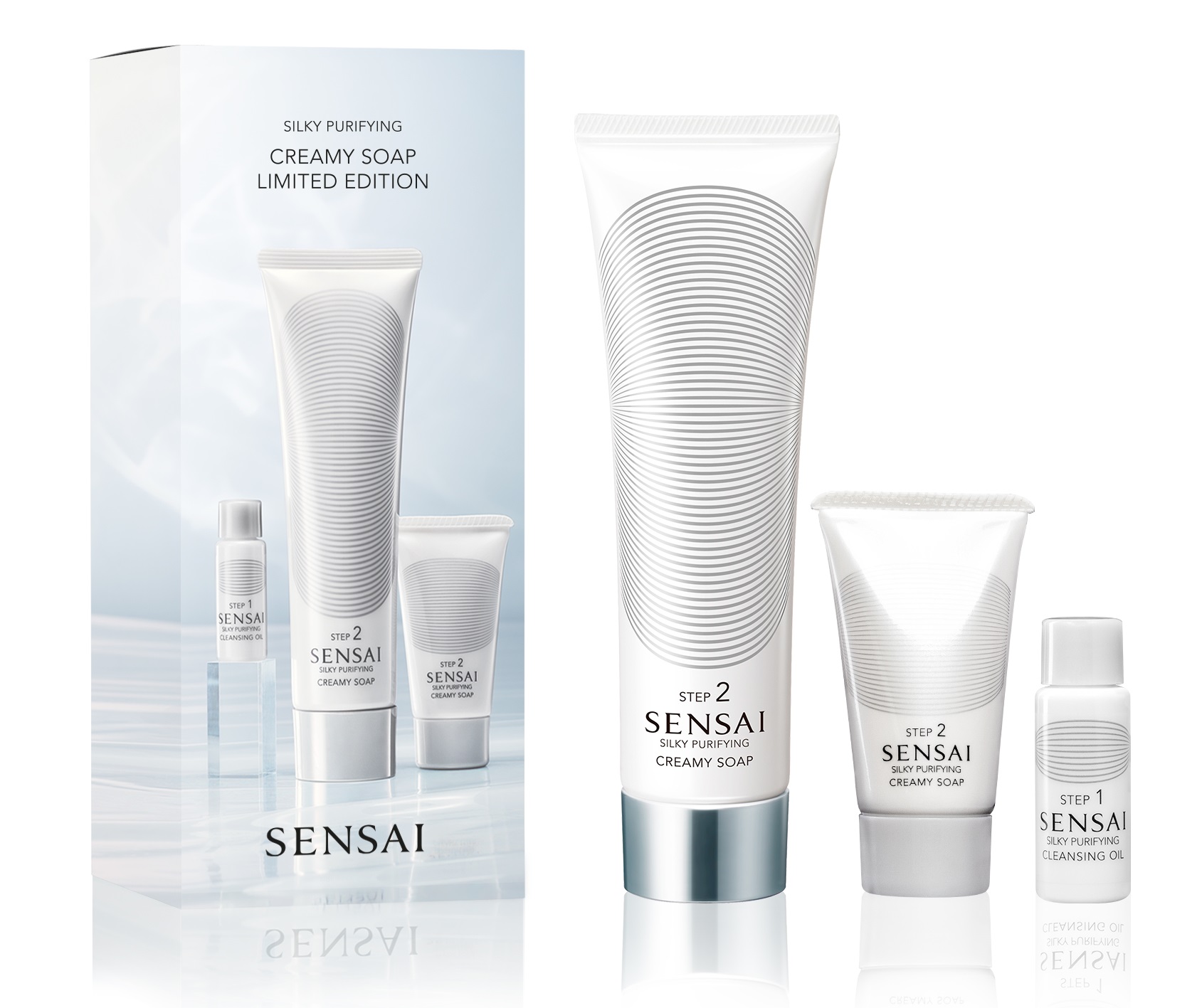 Sensai Set Silky Purifying Creamy Soap Jabón Limpiador Facial
