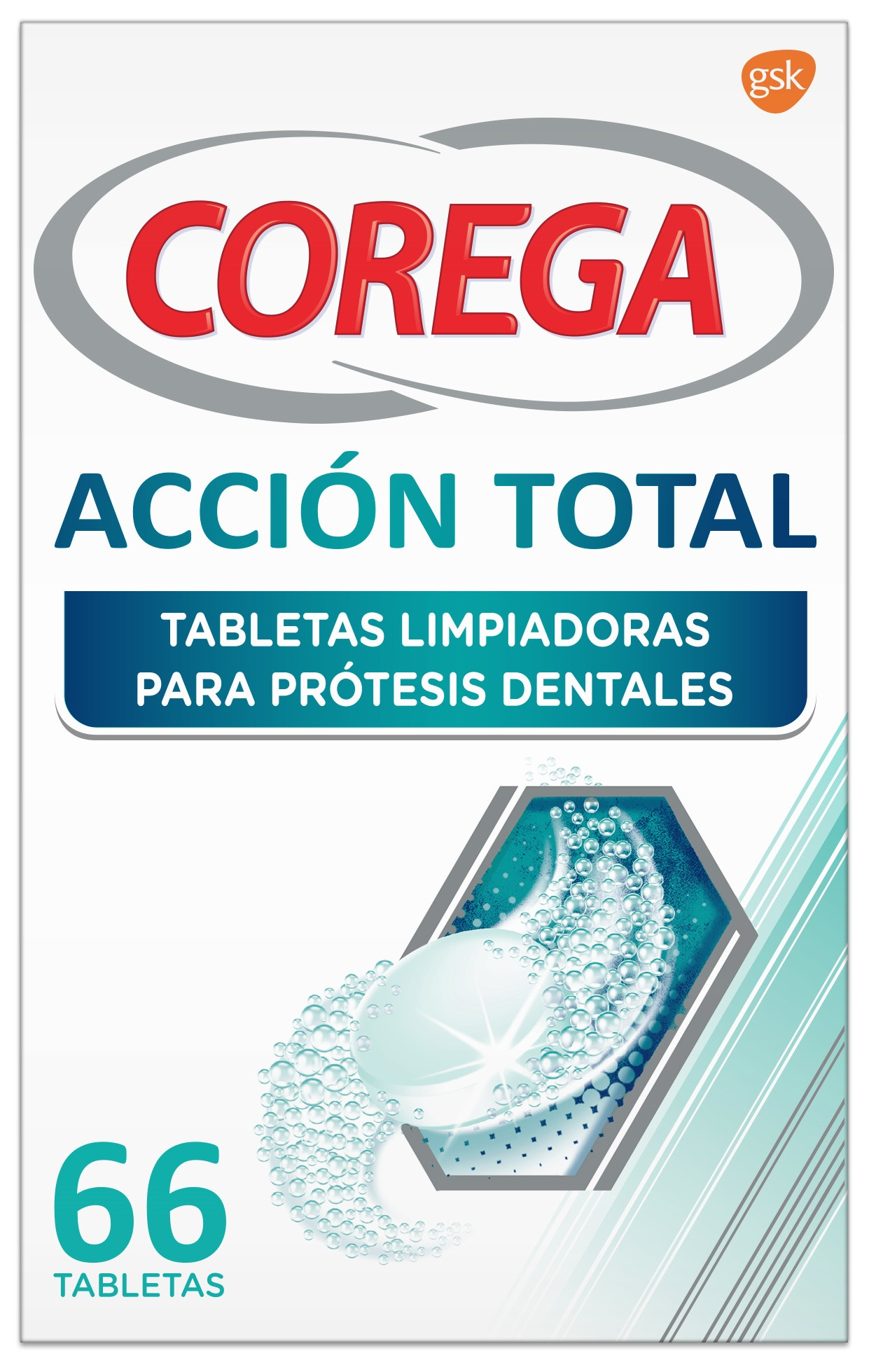 Corega Ortodoncia y Férulas 66 tabletas