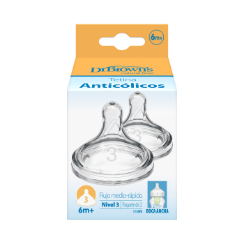 Tetina Options+ Nivel 3 Boca Ancha +6 Meses