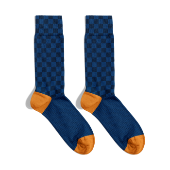 Meias Checkers Shapes Socks
