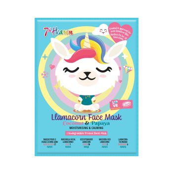 Mascarilla de Tela Facial Llamacorn
