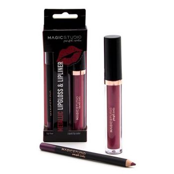 Brillo de Labios Metálico & Delineador de Labios