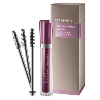 3 Looks Black Nano Mascara de Pestañas