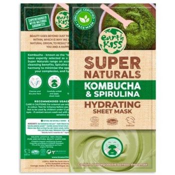 Earth Kiss Mascarilla Hidratante Kombucha y Spirulina