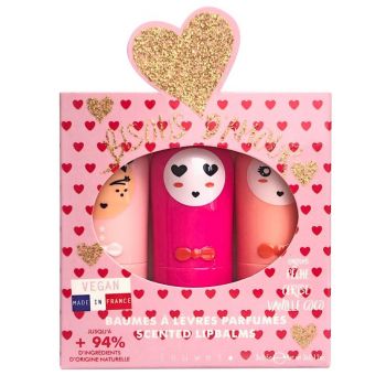 Set de Bálsamos Labiales Bisous Ultra Red