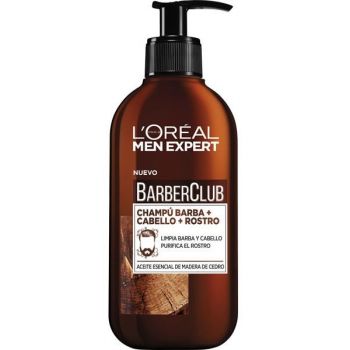 Barber Club Champú 3 en 1 para barba, cabello y rostro