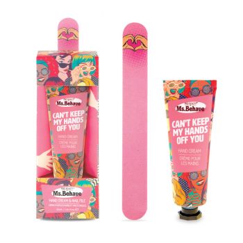 Ms. Creme para as mãos Behave + Conjunto de limas para as unhas