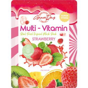 Mascarilla Facial Multivitamin Strawberry Mask Pack