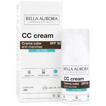Crema con Color Antimanchas sin Aceite SPF 50+