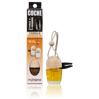 Ambientador Coche con Pinza Canela y Naranja