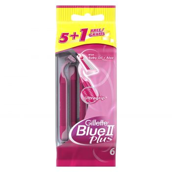 Blue II Plus 6 Maquinillas Desechables