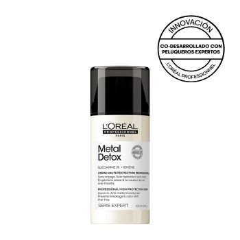 Metal Detox Crema Leave in, Todo Tipo de Cabello, Protección Térmica, Anti-Rotura y Fuerza