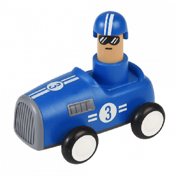 Coche de Carreras Para Empujar Azul