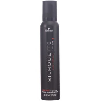 Silhouette Super Hold Mousse Espuma Fijación Extrafuerte