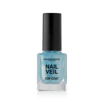 Top Coat 3 em 1 com Brilho Nail Veil Sparkling Ocean
