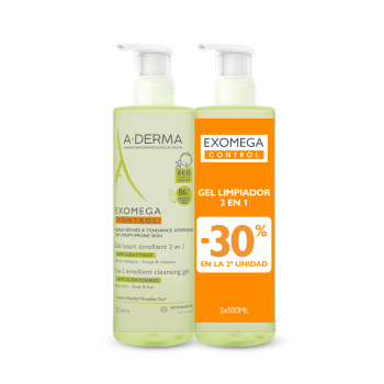 Exomega Gel Limpiador 2 en 1 Pieles Atópicas