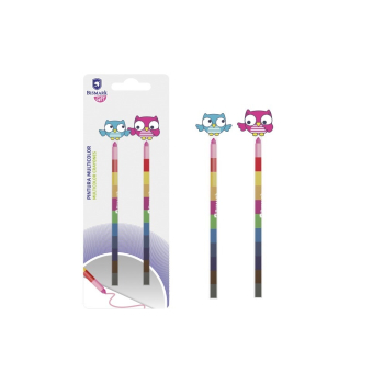 Set Lápices Multicolor Buhos Set Lápices Multicolor Buhos