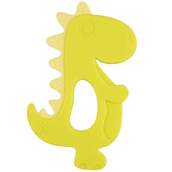 Mordedor de Silicona Dinosaurio Amarillo