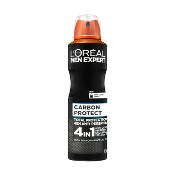 Men Expert Carbon Protect Desodorante Spray Anti-transpirante 4 en 1 Protección Total 48h