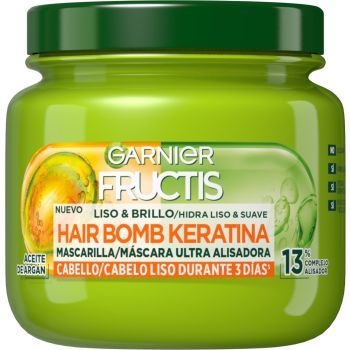 Fructis Hair Bomb Keratina Mascarilla Capilar Liso & Brillo