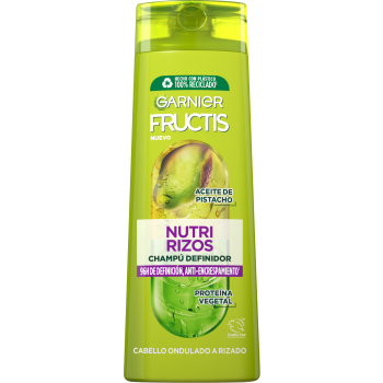 Fructis Nutri Rizos Contouring Champú Pelo Rizado u Ondulado 