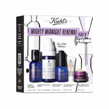 Cofre Mighty Midnight Renewal Limpieza Sérum Antiedad y Protección UV