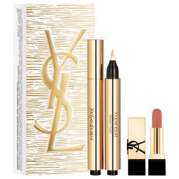 Estuche de Regalo Touche Éclat Le Stylo 2 + Rouge Pur Couture Nude Muse