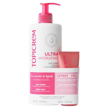Pack Ultra Hydratant Leche Corporal + Exfoliante Suave 3en1