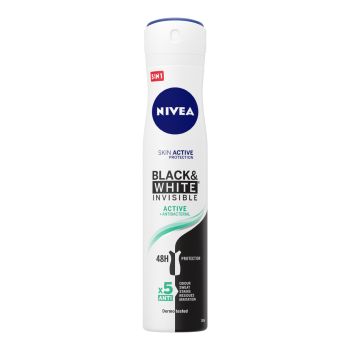 Black & White Invisible Active Spray Desodorante
