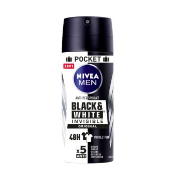 Men Black & White Invisible Original Spray