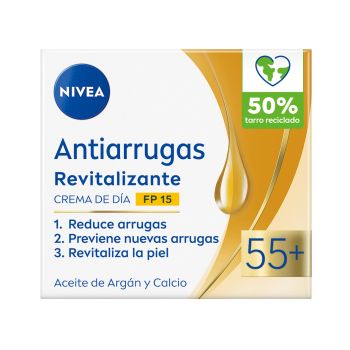 Crema de Día Antiarrugas Revitalizante 55+ FP15