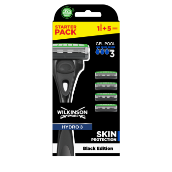 Hydro 3 Black Pack Maquinilla + Recambios