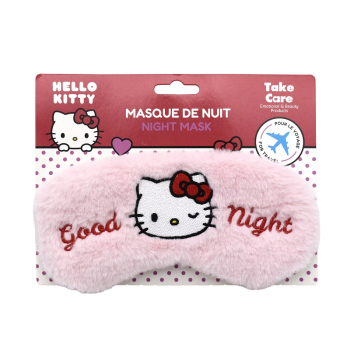 Antifaz Hello Kitty Plush Mask Satin Night Travel Antifaz Hello Kitty Plush Mask Satin Night Travel