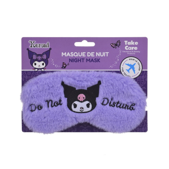 Antifaz Kuromi Plush Satin Nigh Travel