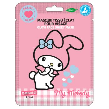 My Melody Mascarilla de Tela Facial Glow 15 Minutes