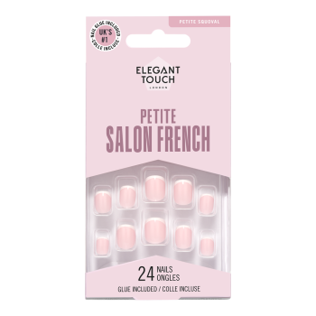 Petite Gel Finish French 154 Uñas Postizas