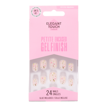 Petite Encased Gel Finish Garden Blooms Uñas Postizas