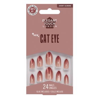 Uñas Postizas Cat Eye Glittering Chesnut