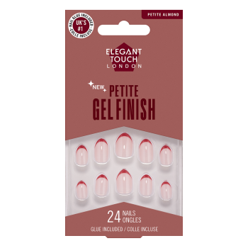 Petite Gel Finish Red Tips Uñas Postizas Edición Limitada