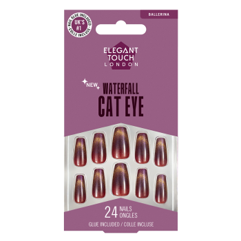 Waterfall Cat Eye Ballerina Uñas Postizas Edición Limitada