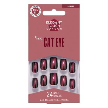 Uñas Postizas Cat Eye Twilight Berry